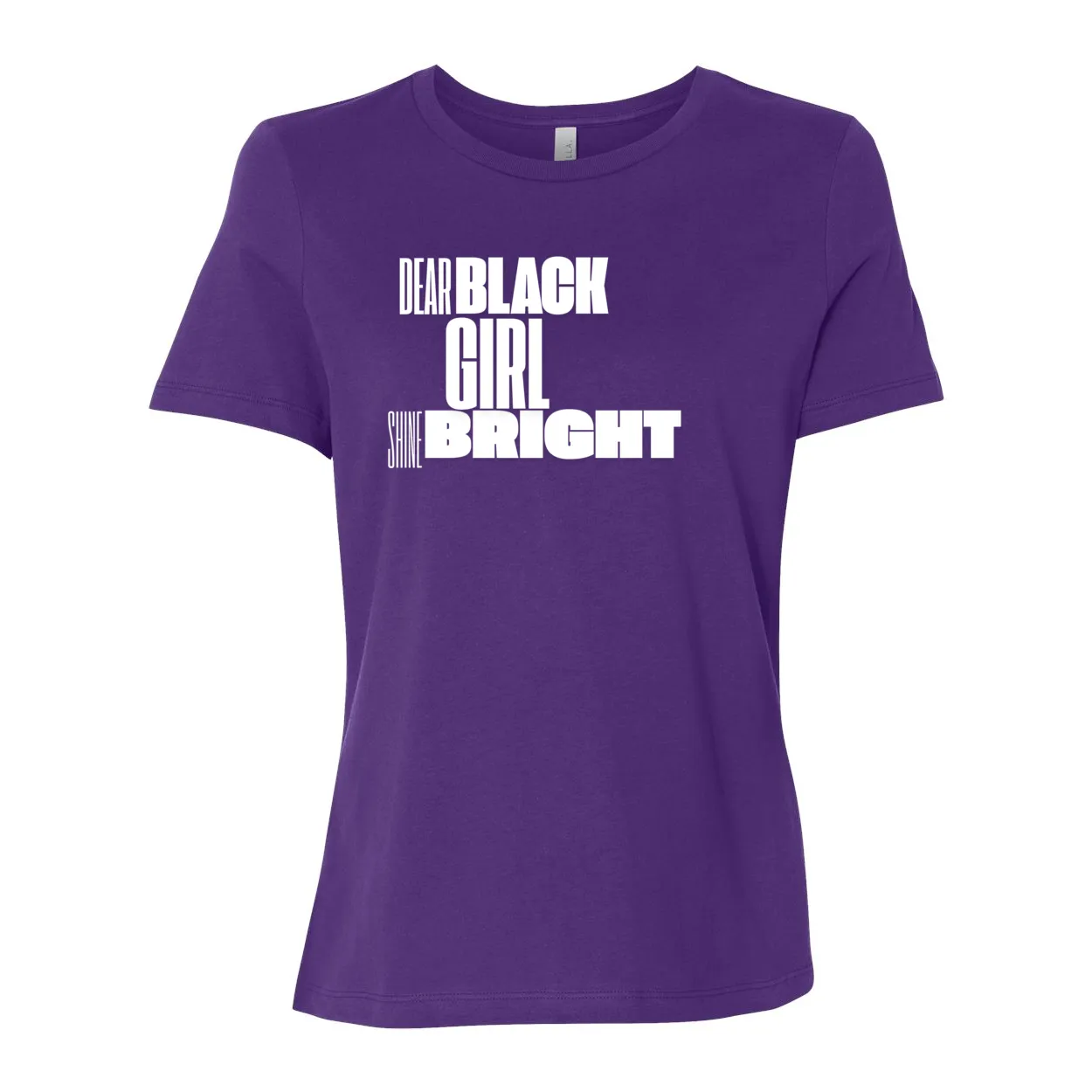 Dear Black Girl Shine Bright T-Shirt – Women’s Relaxed Jersey Tee