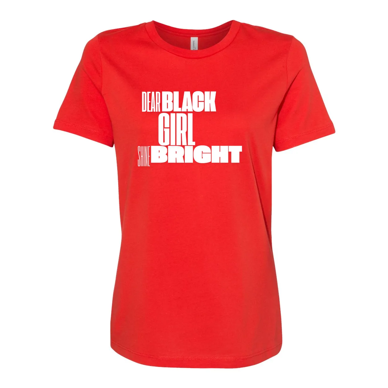 Dear Black Girl Shine Bright T-Shirt – Women’s Relaxed Jersey Tee