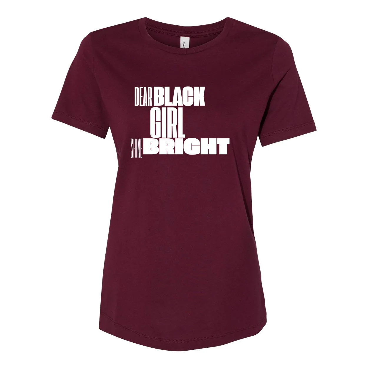 Dear Black Girl Shine Bright T-Shirt – Women’s Relaxed Jersey Tee