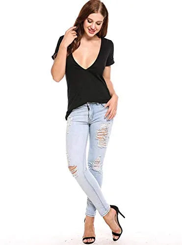 Deep V Casual Summer Tee