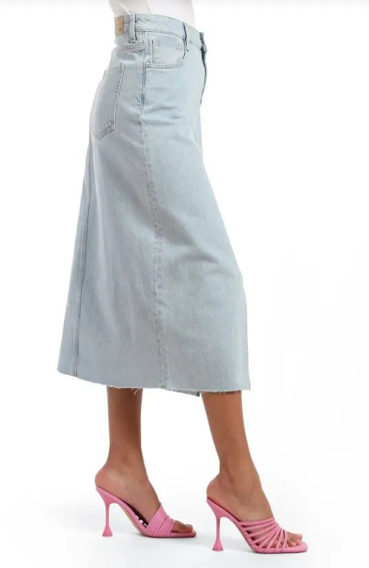 Denim Maxi Skirt