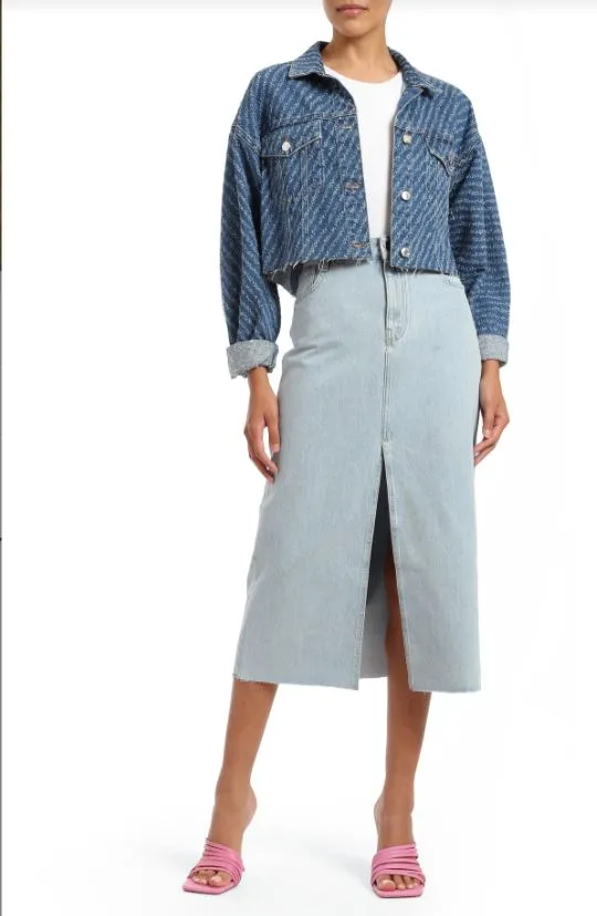Denim Maxi Skirt