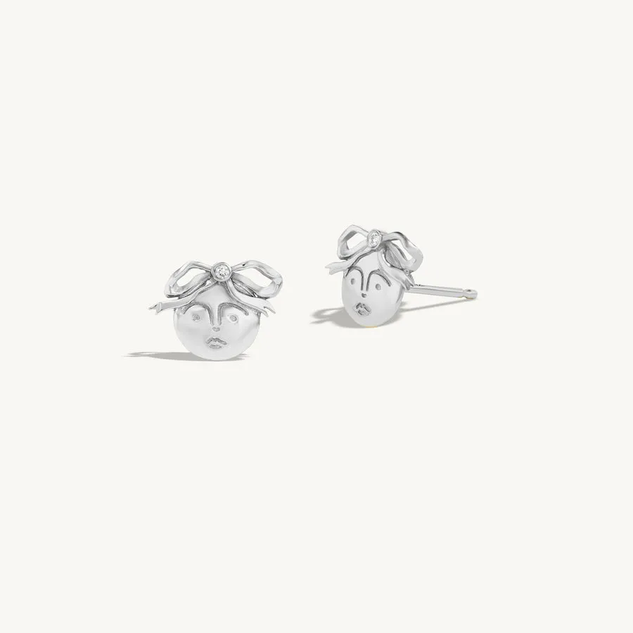 Diamond Moon Stud