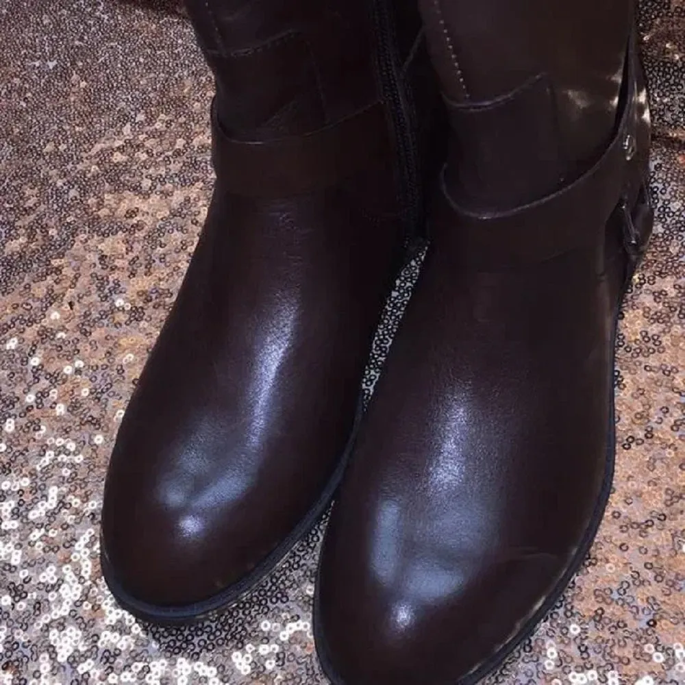 DKNY Black Suede Tall Boots 6.5M