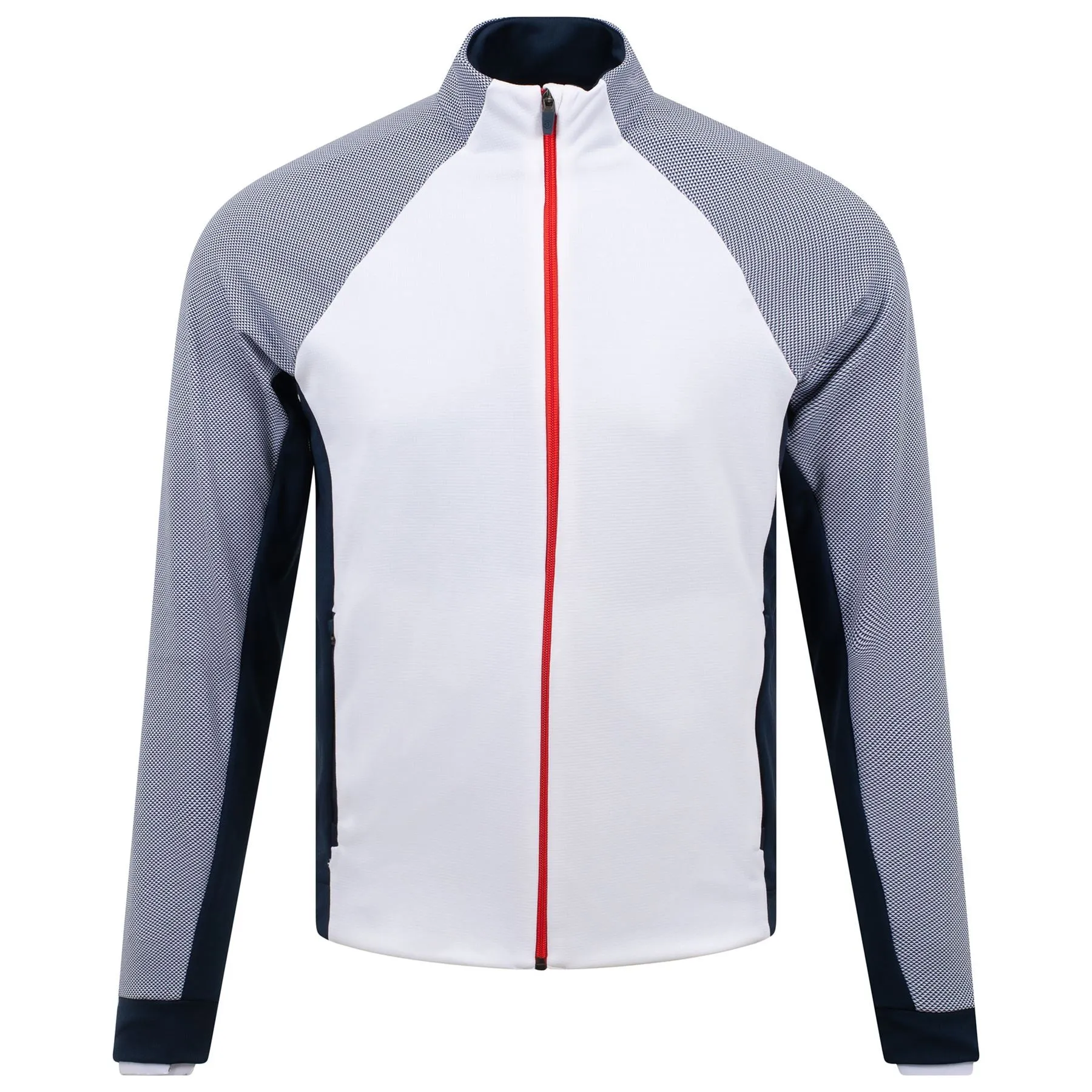 Donald Insula Jacket White/Navy/Orange