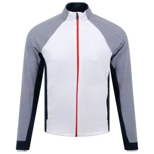 Donald Insula Jacket White/Navy/Orange