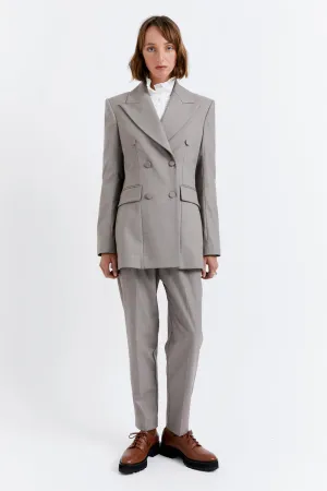 Double Breasted Blazer Bran