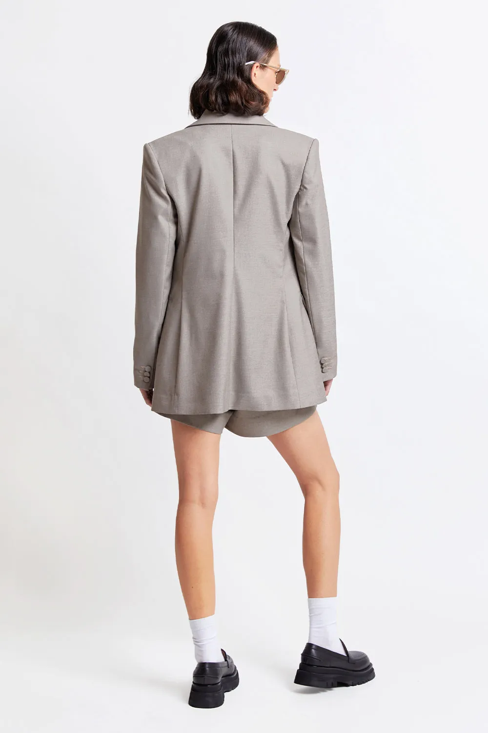Double Breasted Blazer Bran