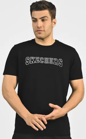 DUAL PRINT VARSITY GRAPHIC T- (TS0115ID-BLK)