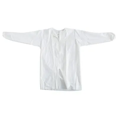 DuPont™ ProClean Frock with Zipper, 3X-Large, White, PC271SWH3X00300B