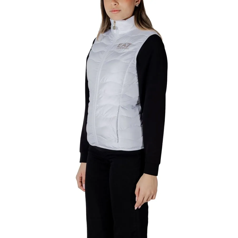 EA7 Emporio Armani White Polyester Jackets & Coat