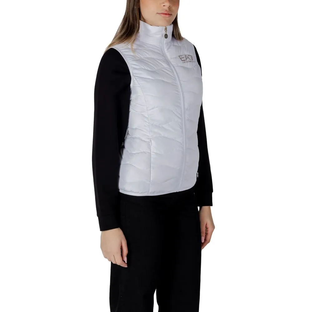 EA7 Emporio Armani White Polyester Jackets & Coat