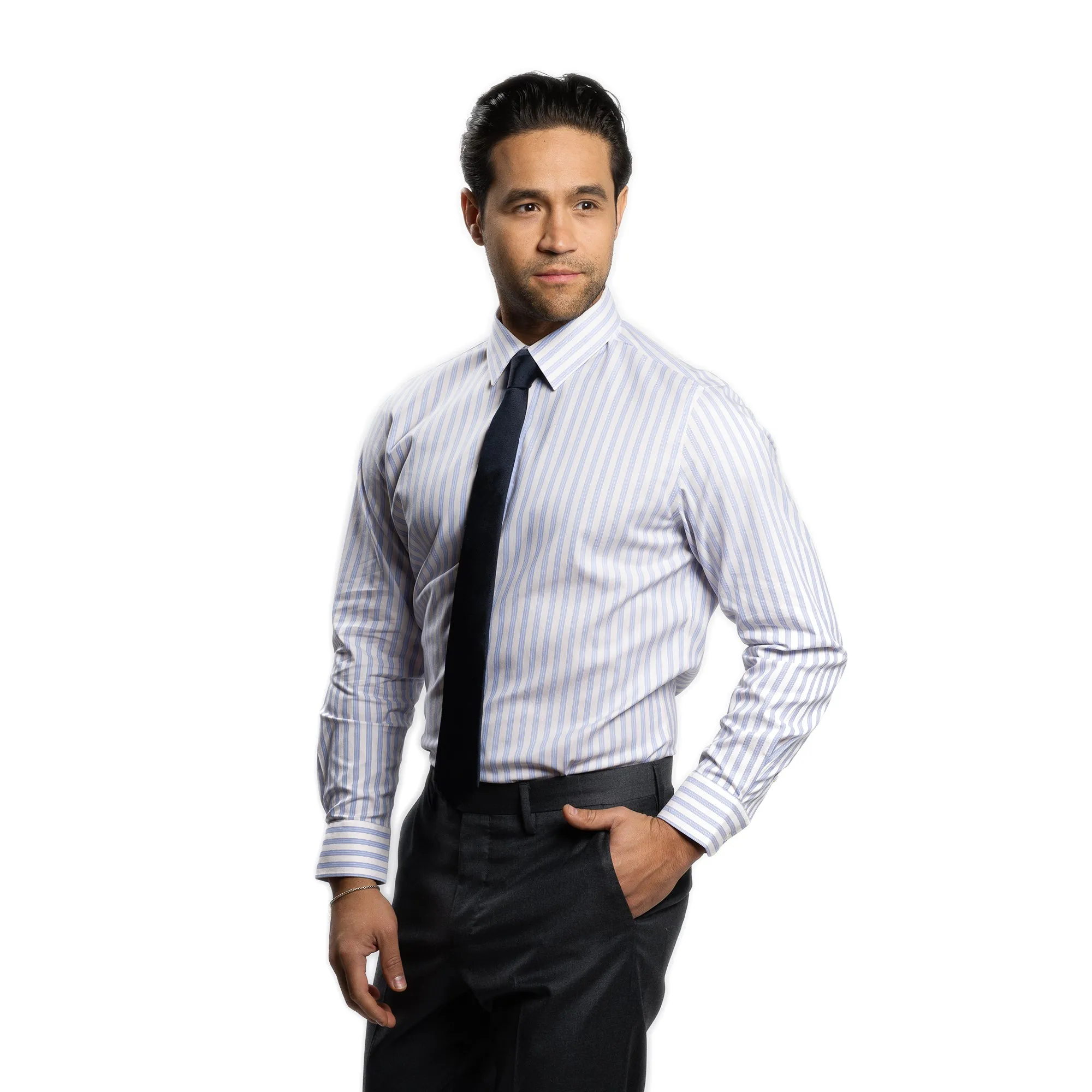 Easy Care Dress Shirt Standard Fit - Yellow Stripe