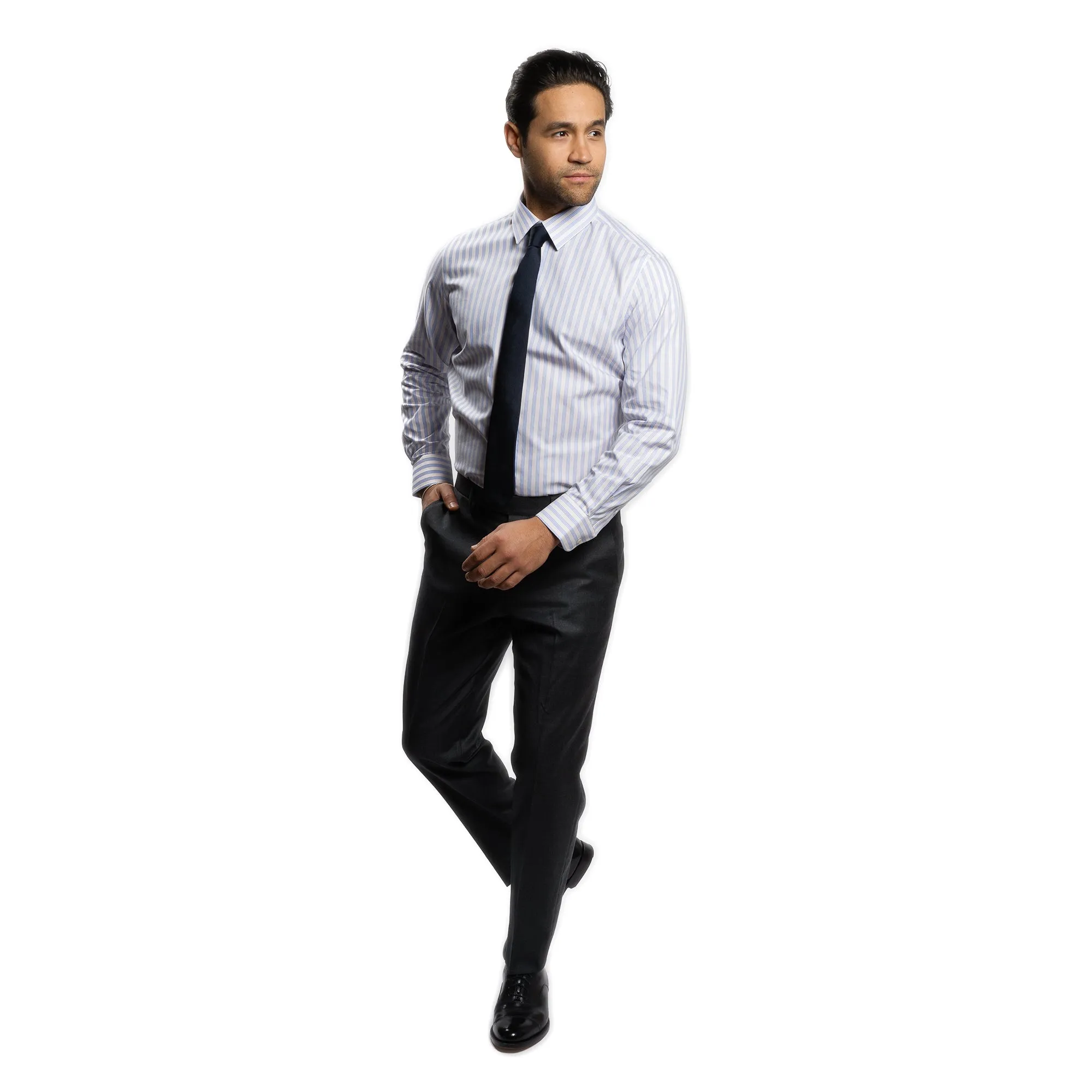 Easy Care Dress Shirt Standard Fit - Yellow Stripe