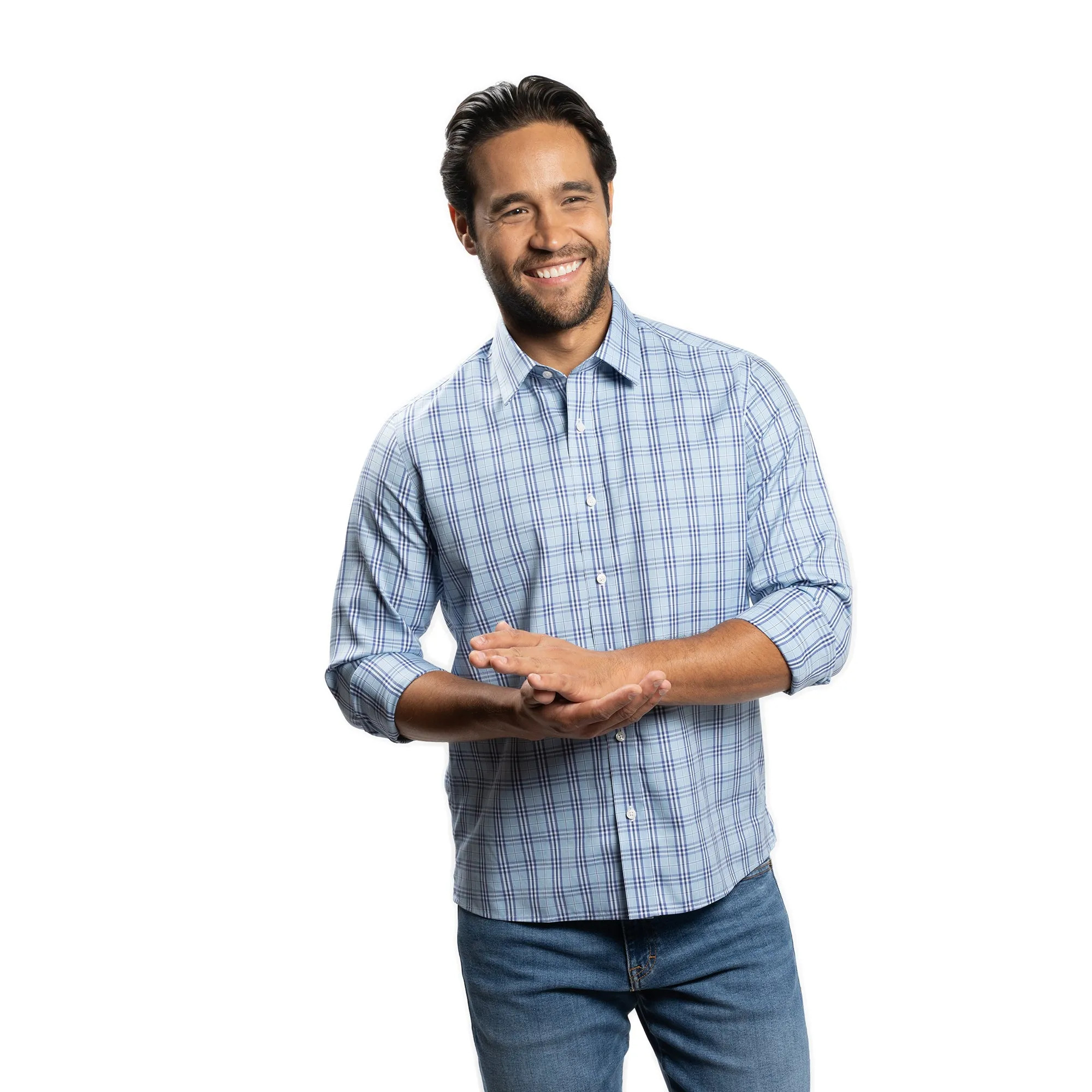 Easy Care Everyday Shirt - Blue Plaid