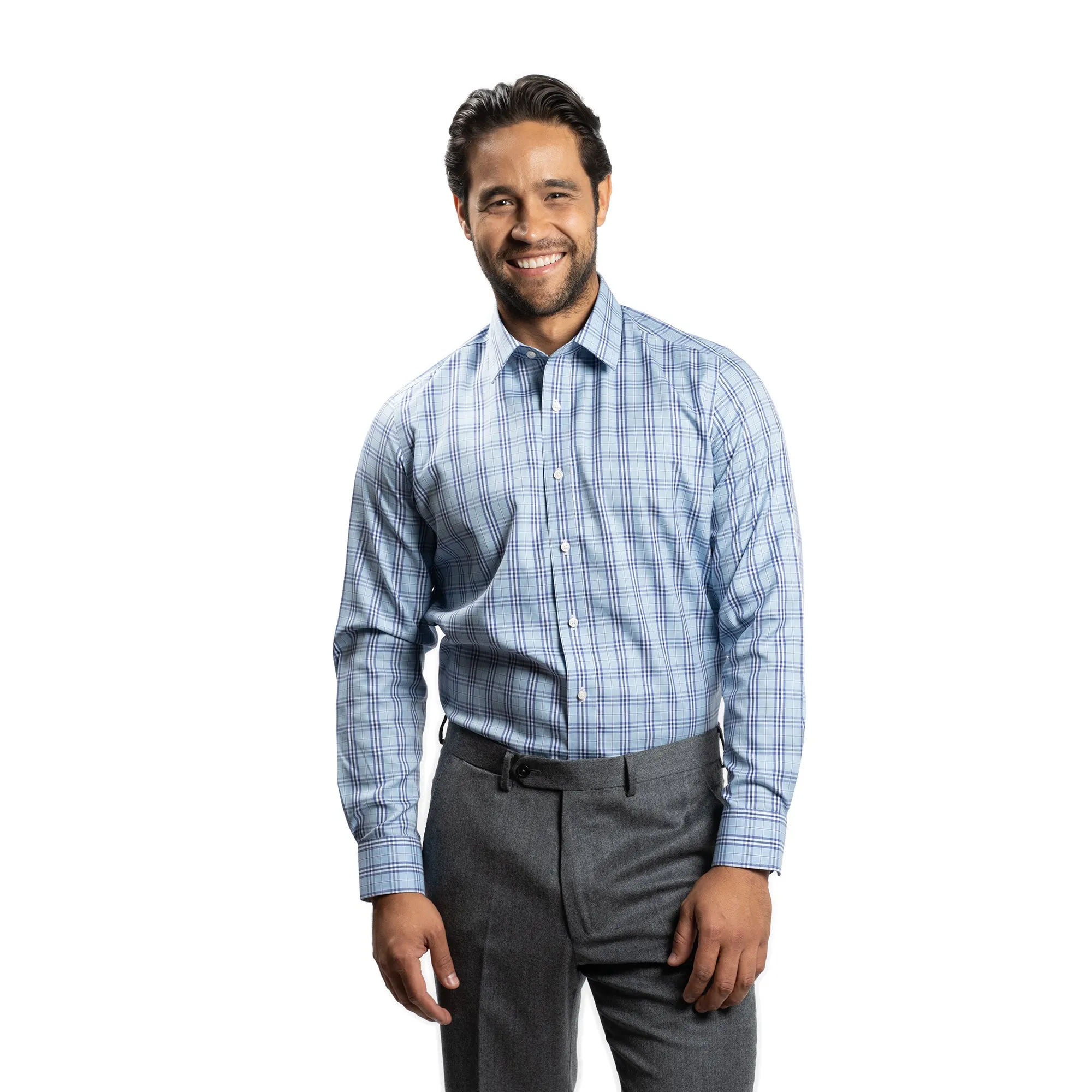 Easy Care Everyday Shirt - Blue Plaid