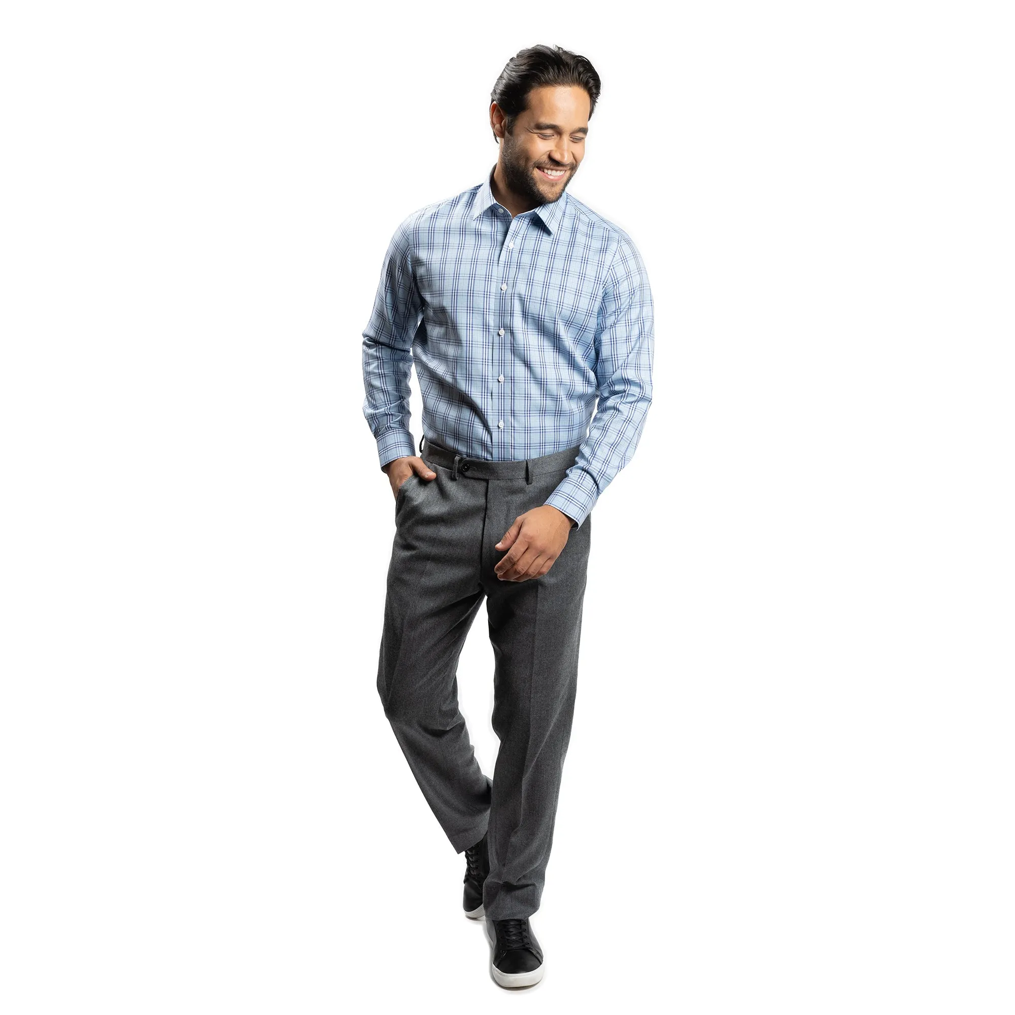 Easy Care Everyday Shirt - Blue Plaid