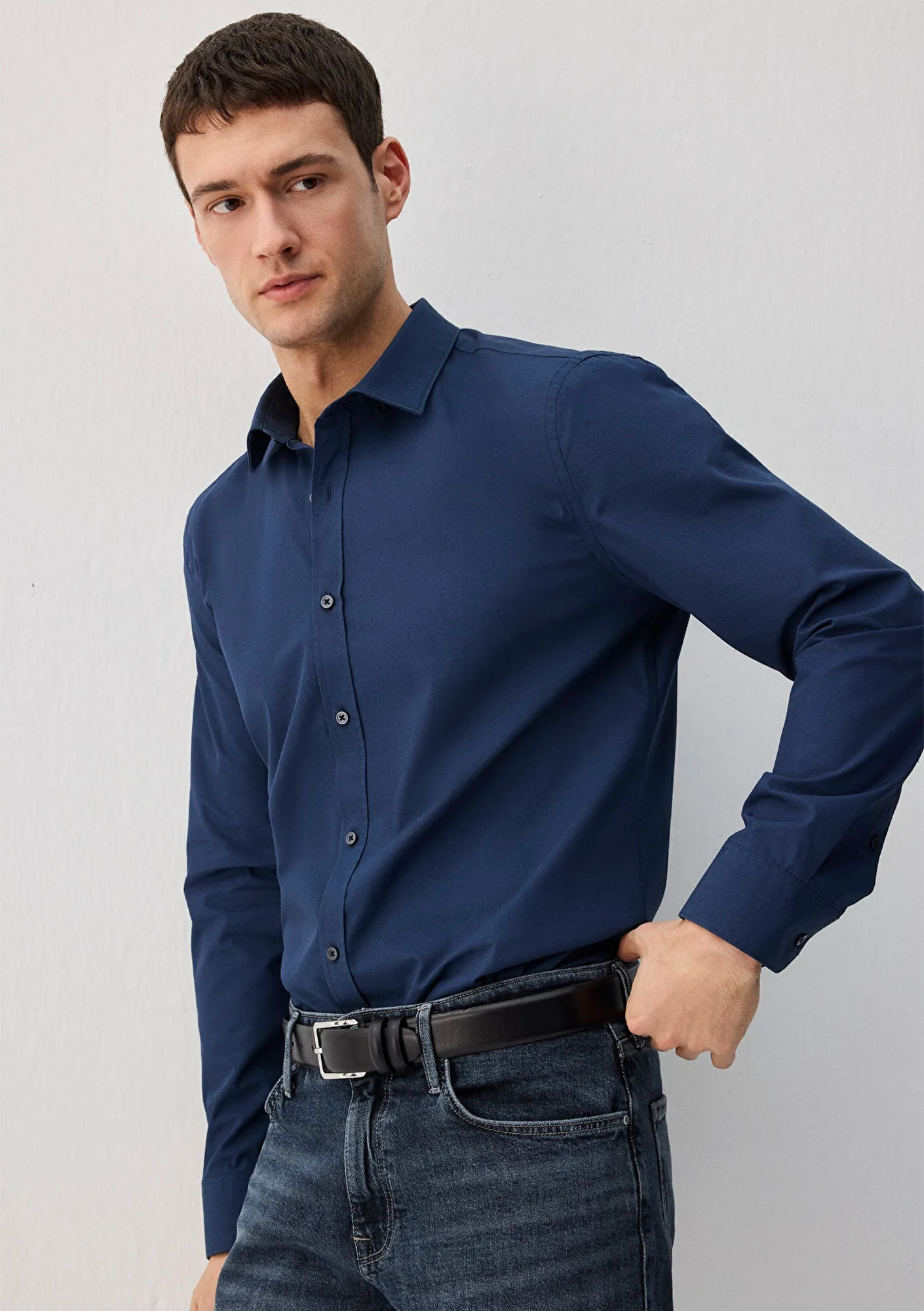 Easy Care Navy Shirt