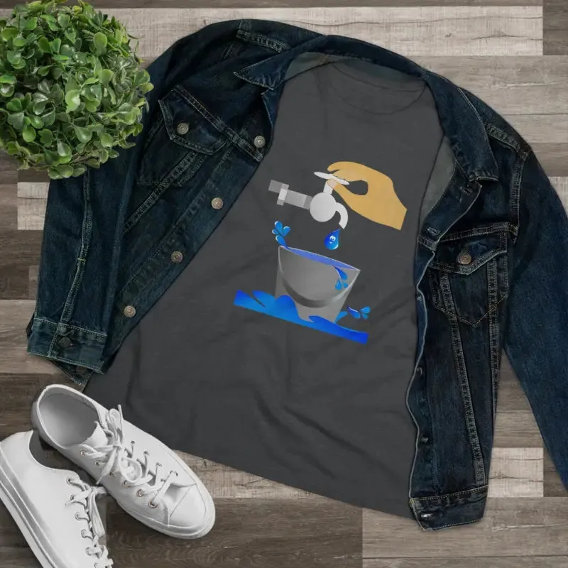 Eco Chic Women Premium Tee Save Water in Style