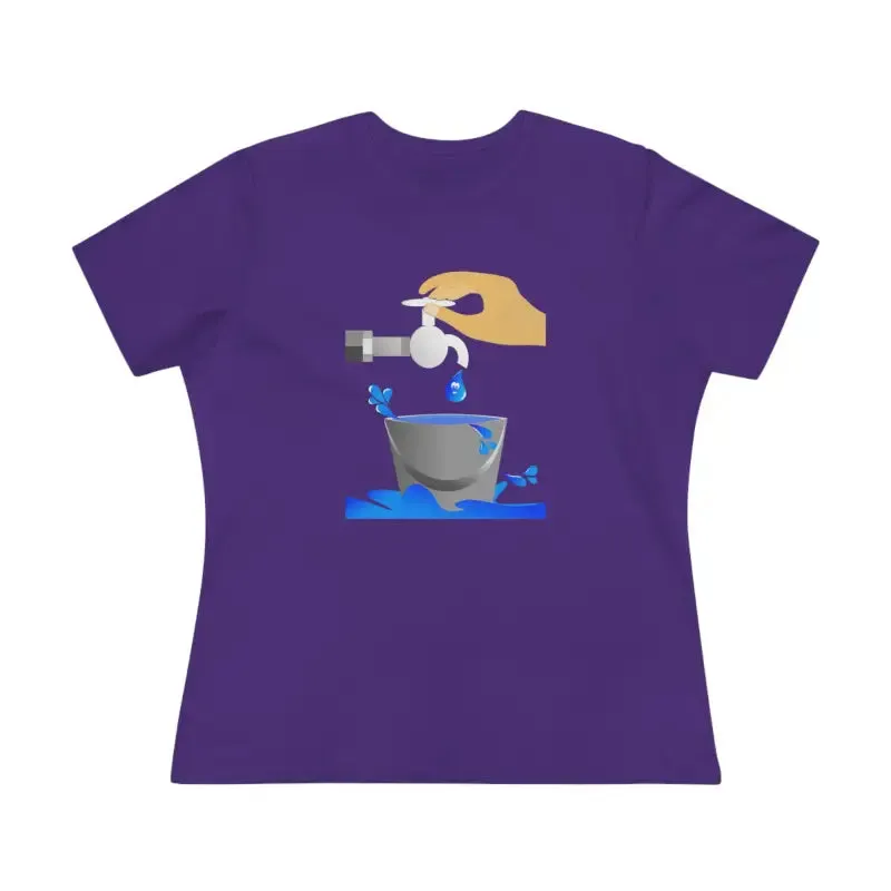 Eco Chic Women Premium Tee Save Water in Style