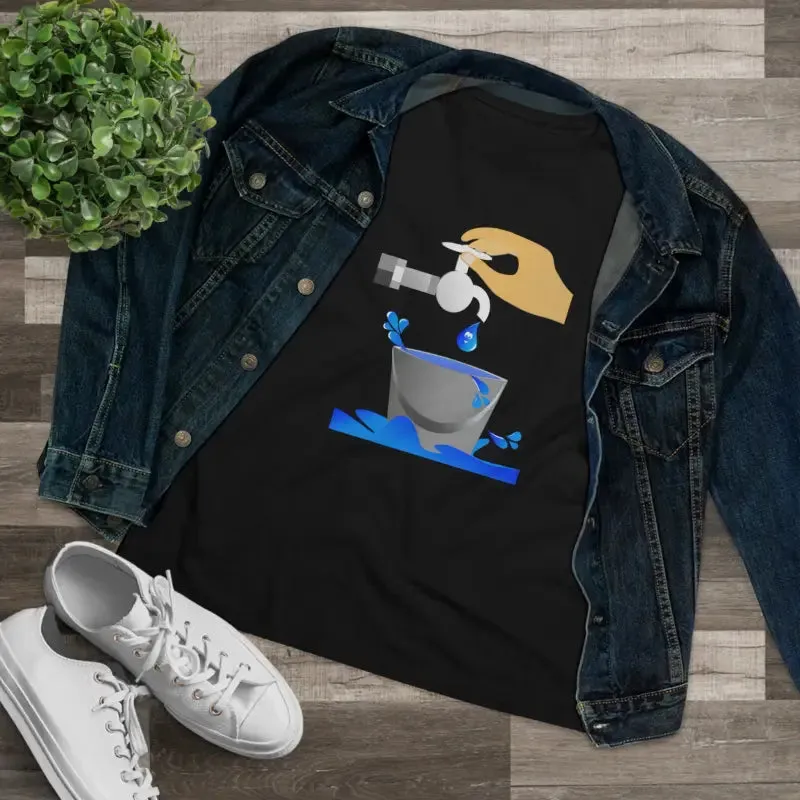 Eco Chic Women Premium Tee Save Water in Style