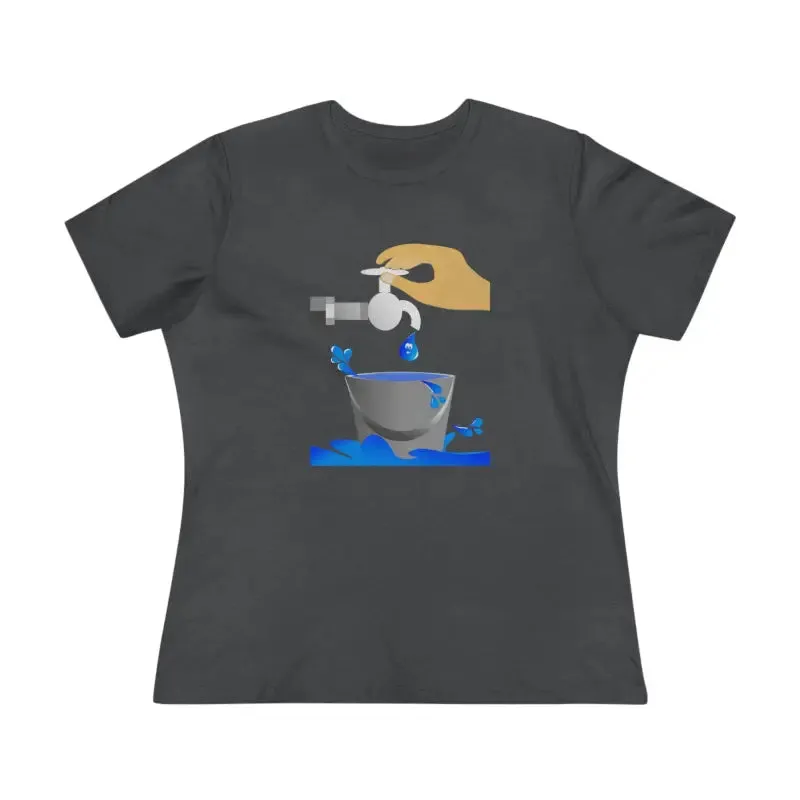 Eco Chic Women Premium Tee Save Water in Style