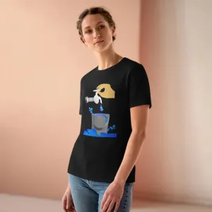 Eco Chic Women Premium Tee Save Water in Style