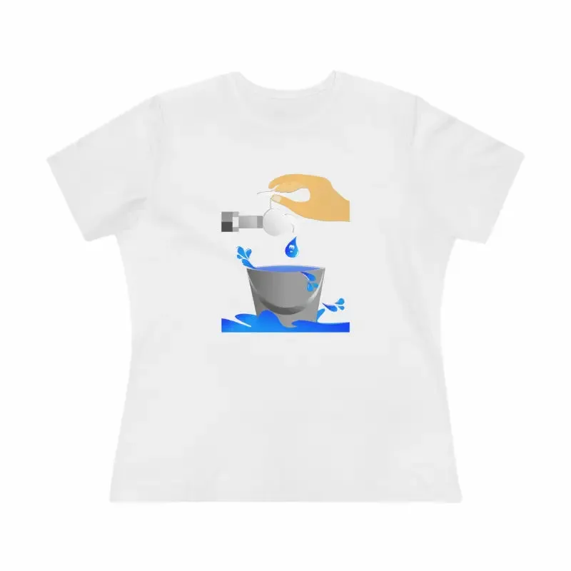 Eco Chic Women Premium Tee Save Water in Style