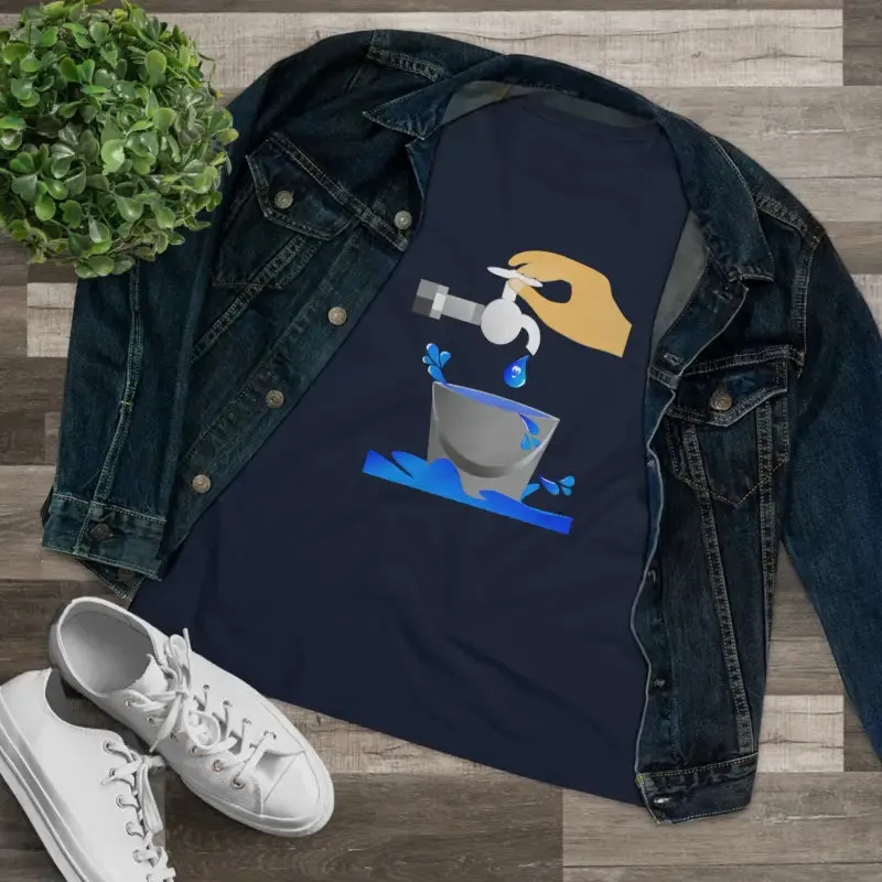 Eco Chic Women Premium Tee Save Water in Style