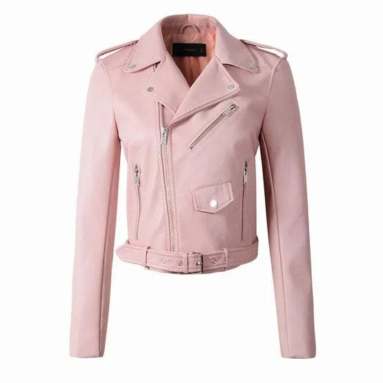 Elegant Faux Leather Jackets for Women