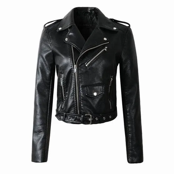 Elegant Faux Leather Jackets for Women