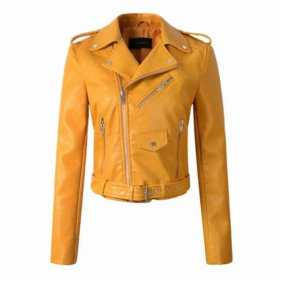 Elegant Faux Leather Jackets for Women