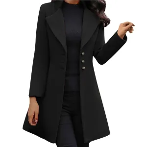Elegant Italian Wool Jacket For Women
