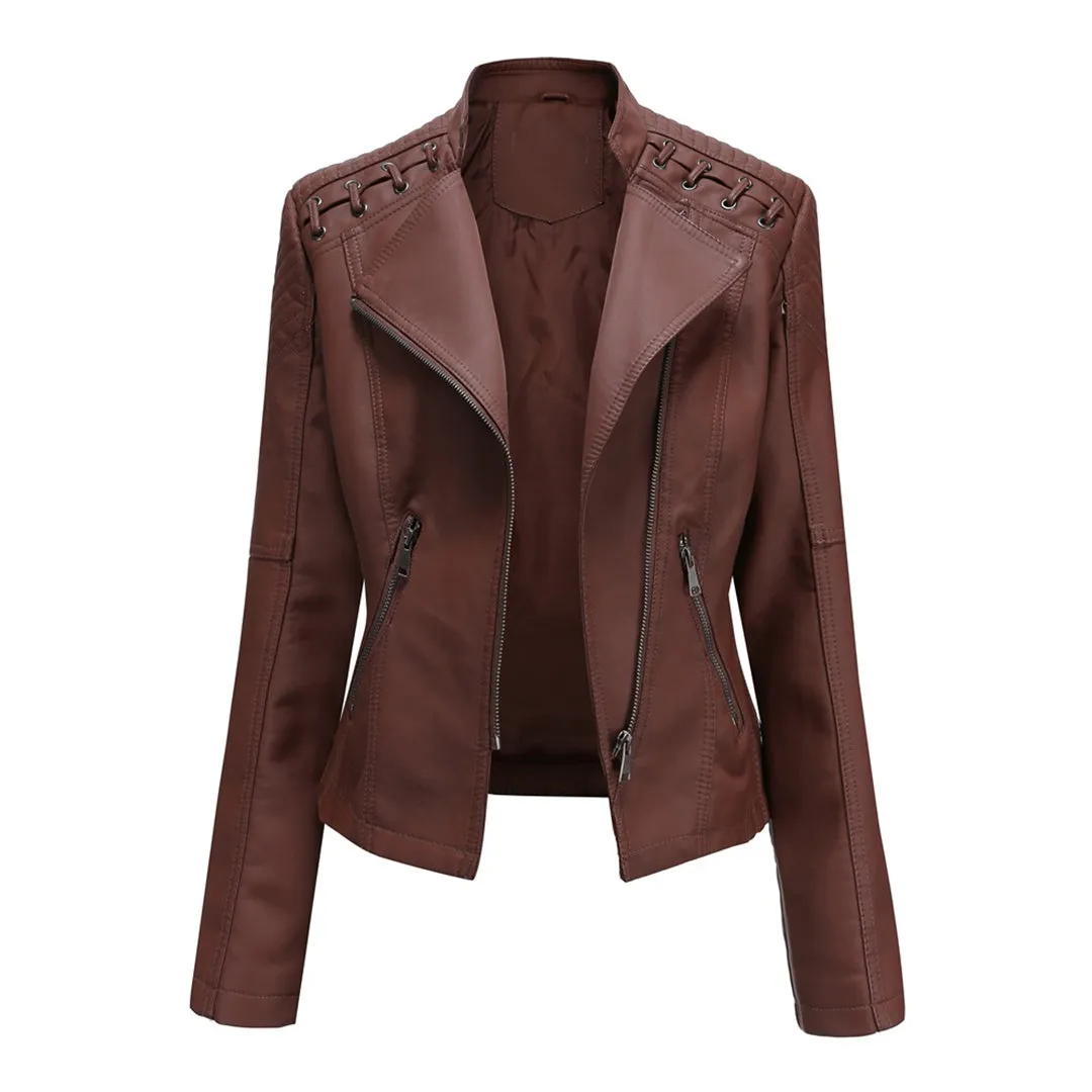 Elegant Marie Leather Jacket: A Timeless Style