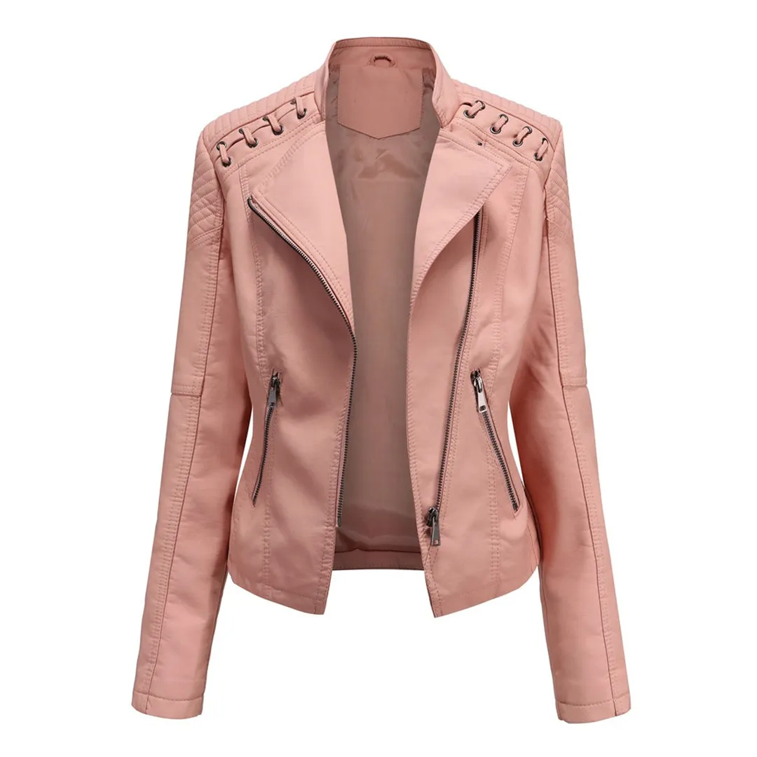 Elegant Marie Leather Jacket: A Timeless Style