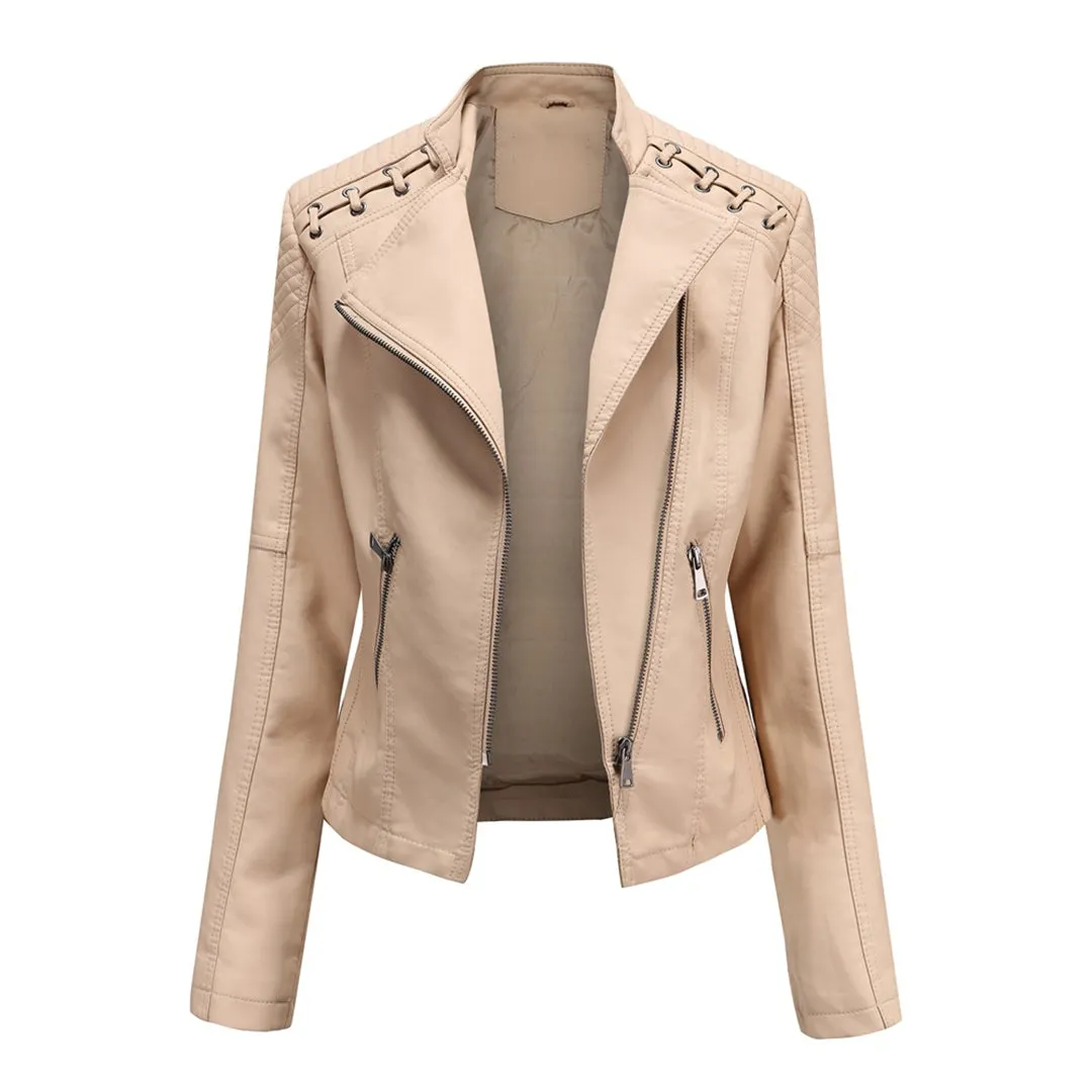 Elegant Marie Leather Jacket: A Timeless Style