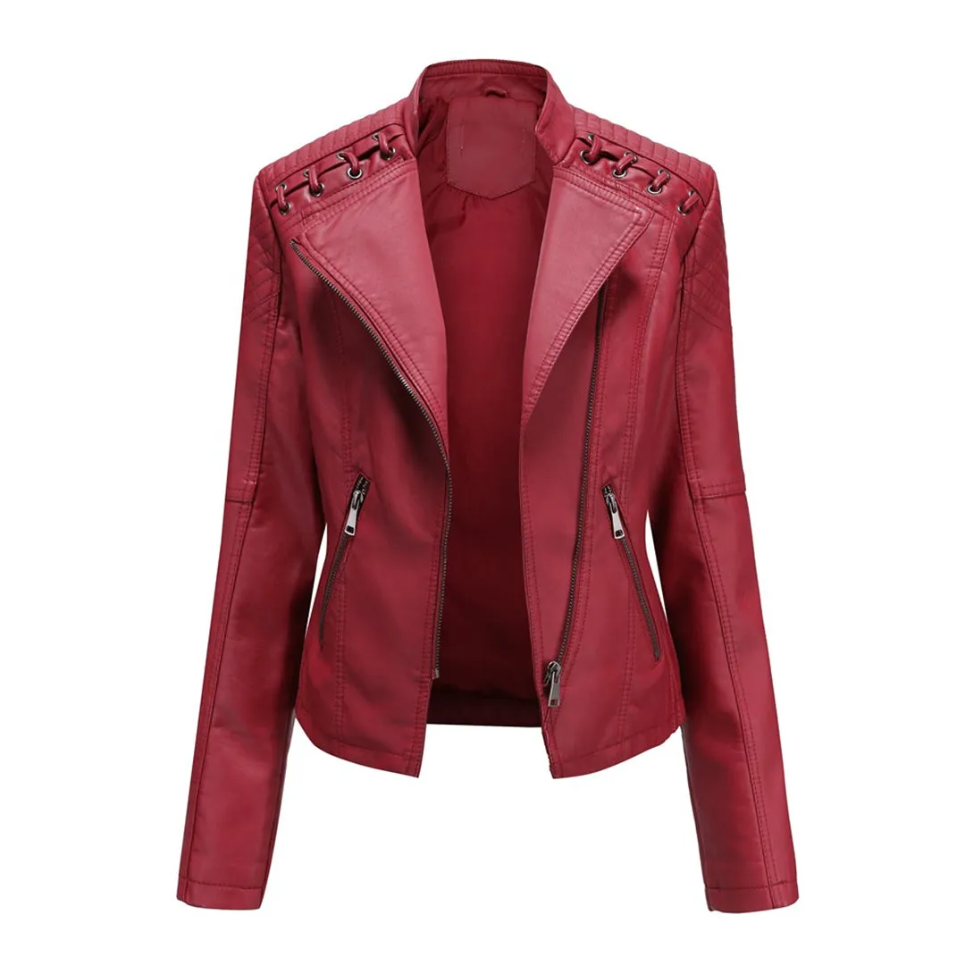 Elegant Marie Leather Jacket: A Timeless Style