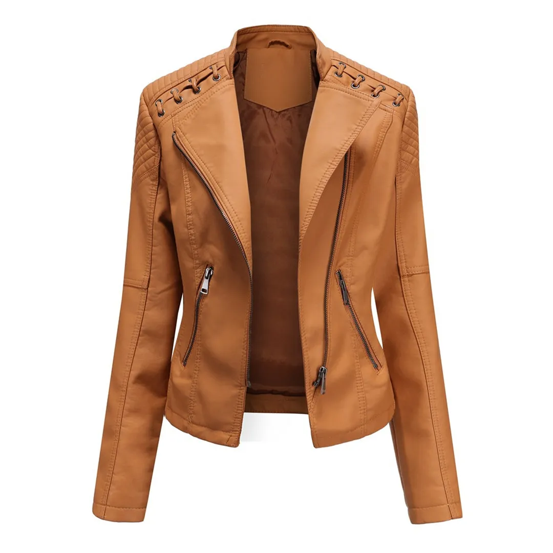 Elegant Marie Leather Jacket: A Timeless Style