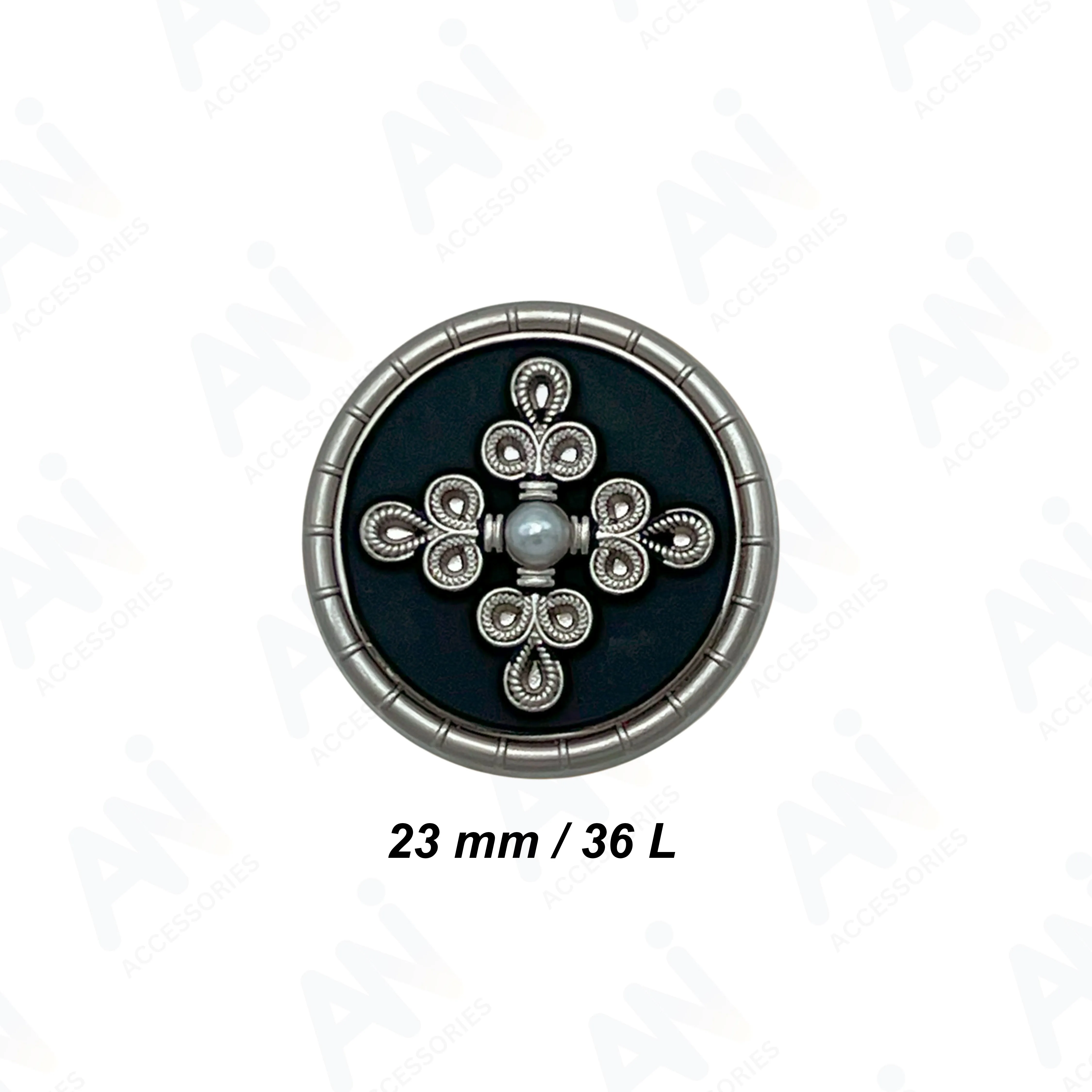 Elegant Pearl Metal Buttons for Clothing
