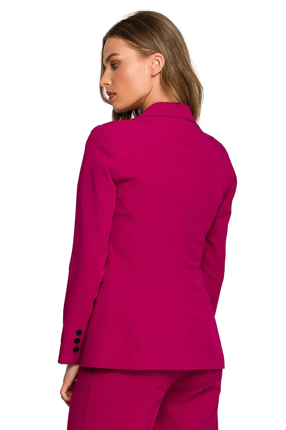 Elegant Tailored One-Button Jacket