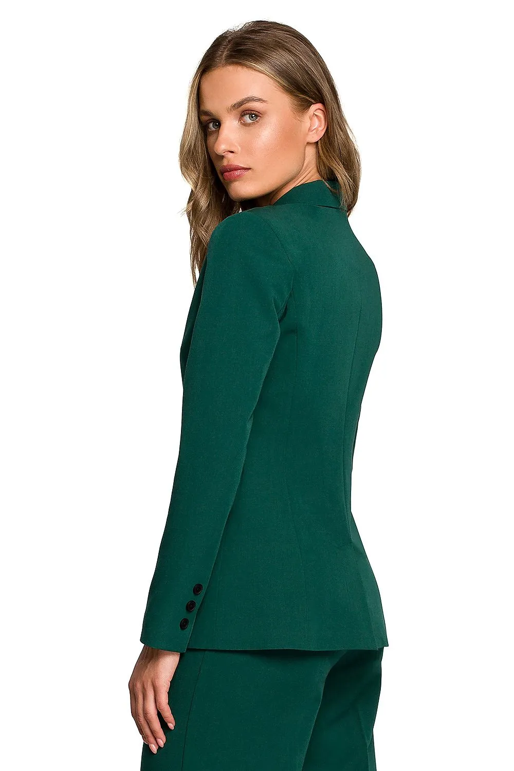 Elegant Tailored One-Button Jacket