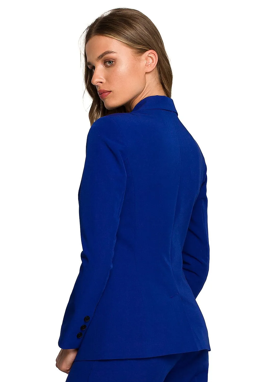 Elegant Tailored One-Button Jacket