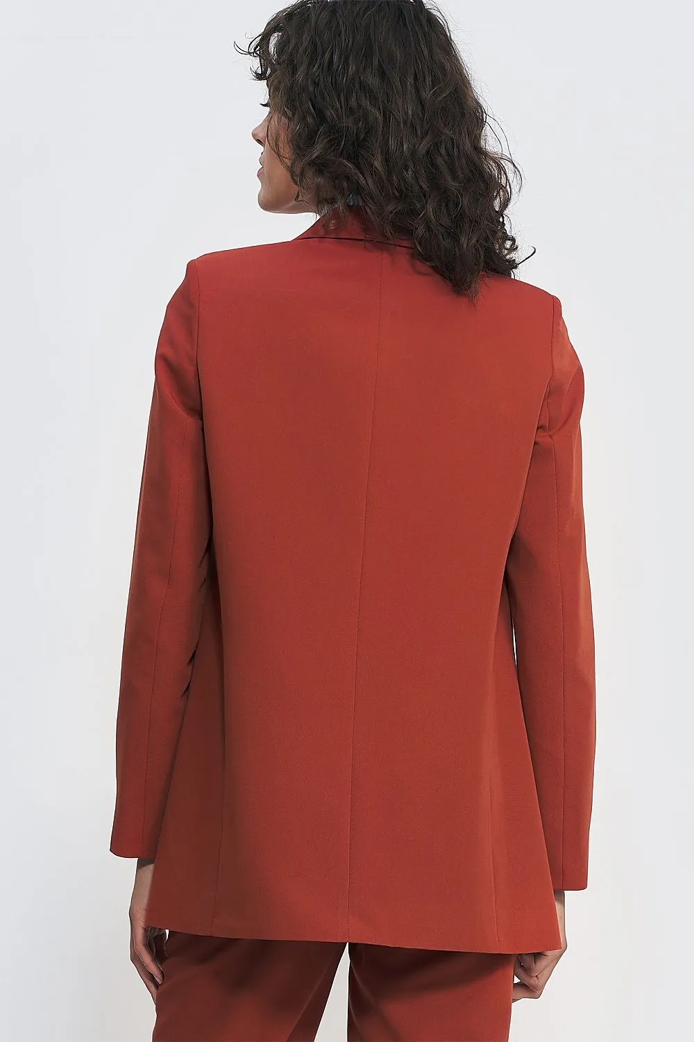 Elegant Unbuttoned Blazer Jacket