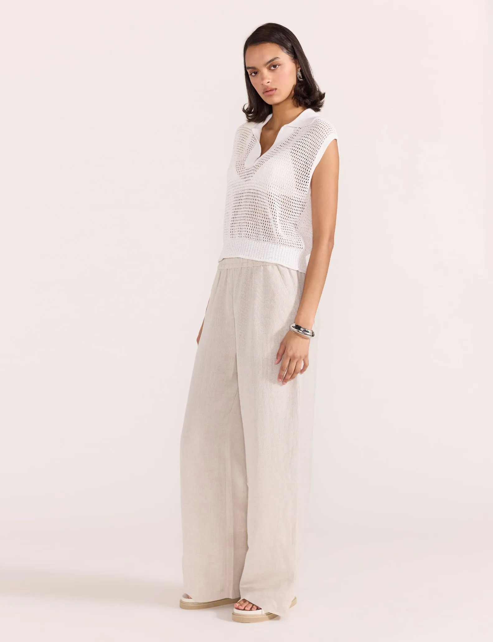 Elio Knit Polo Top