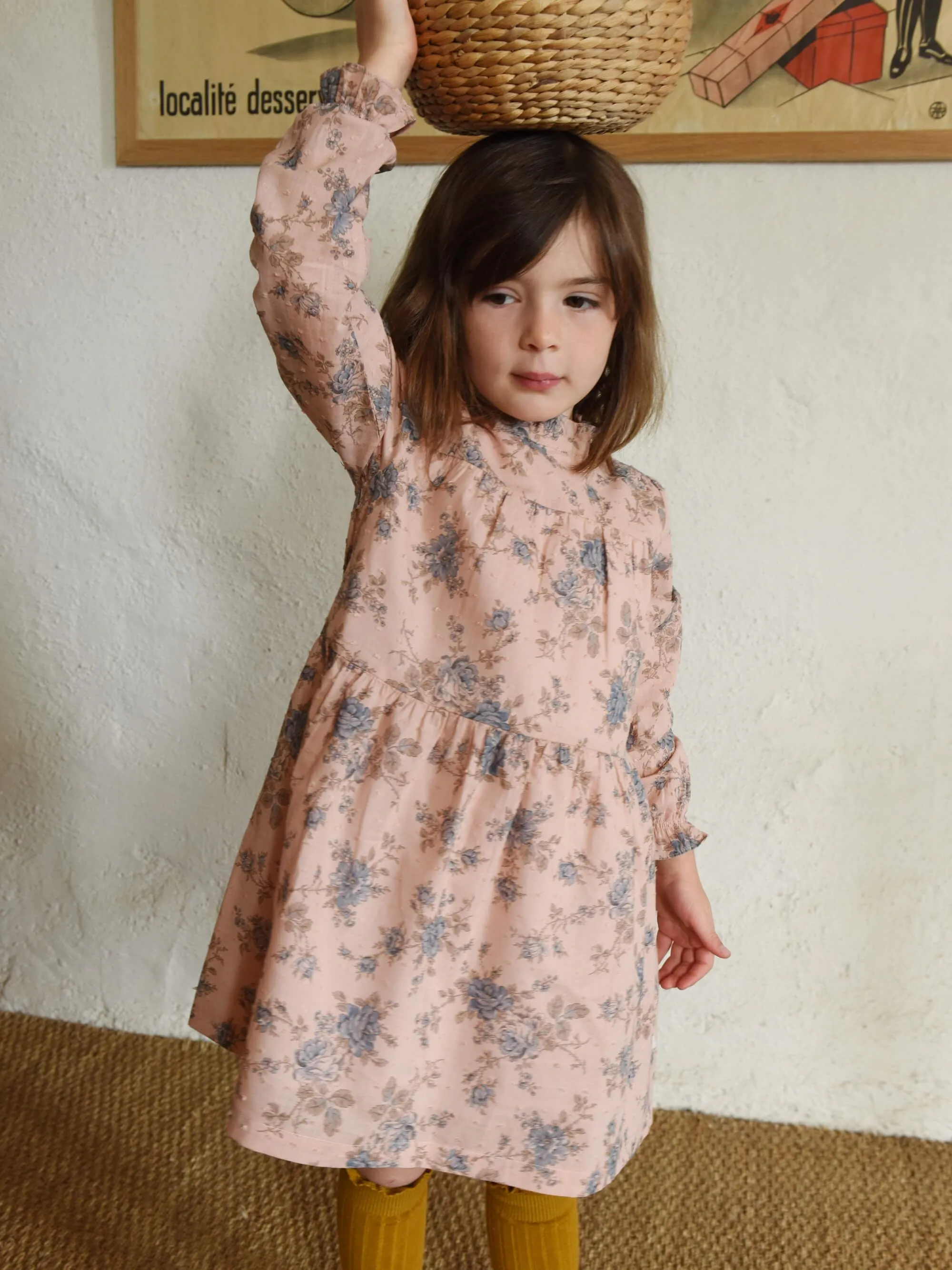 ELISABETH PINK FLOWERS DRESS