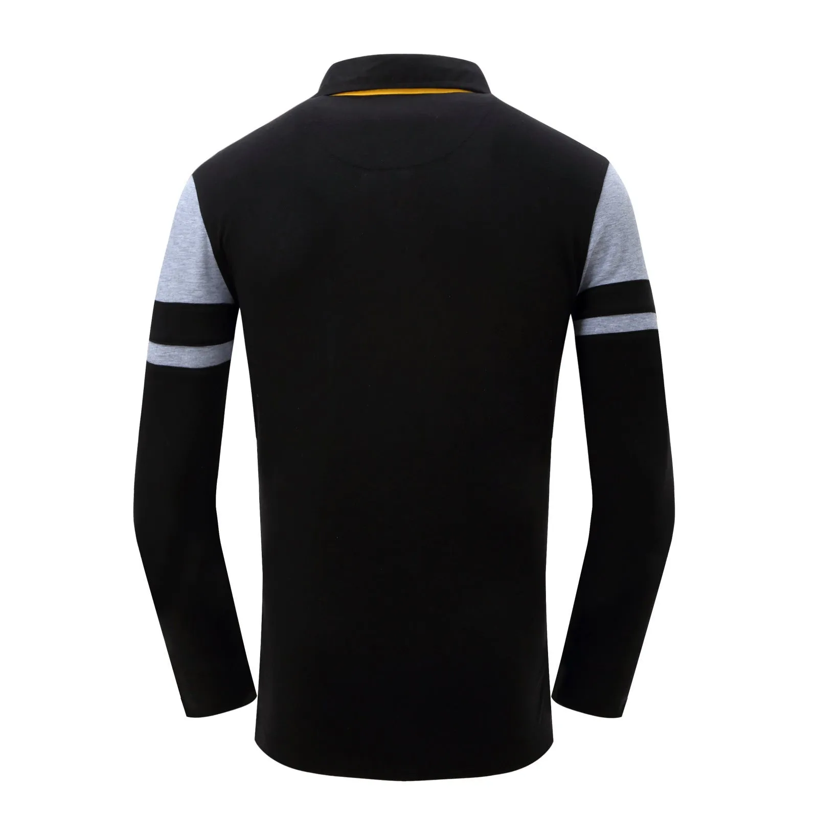 European & American Men's Long-Sleeved Polo Shirts