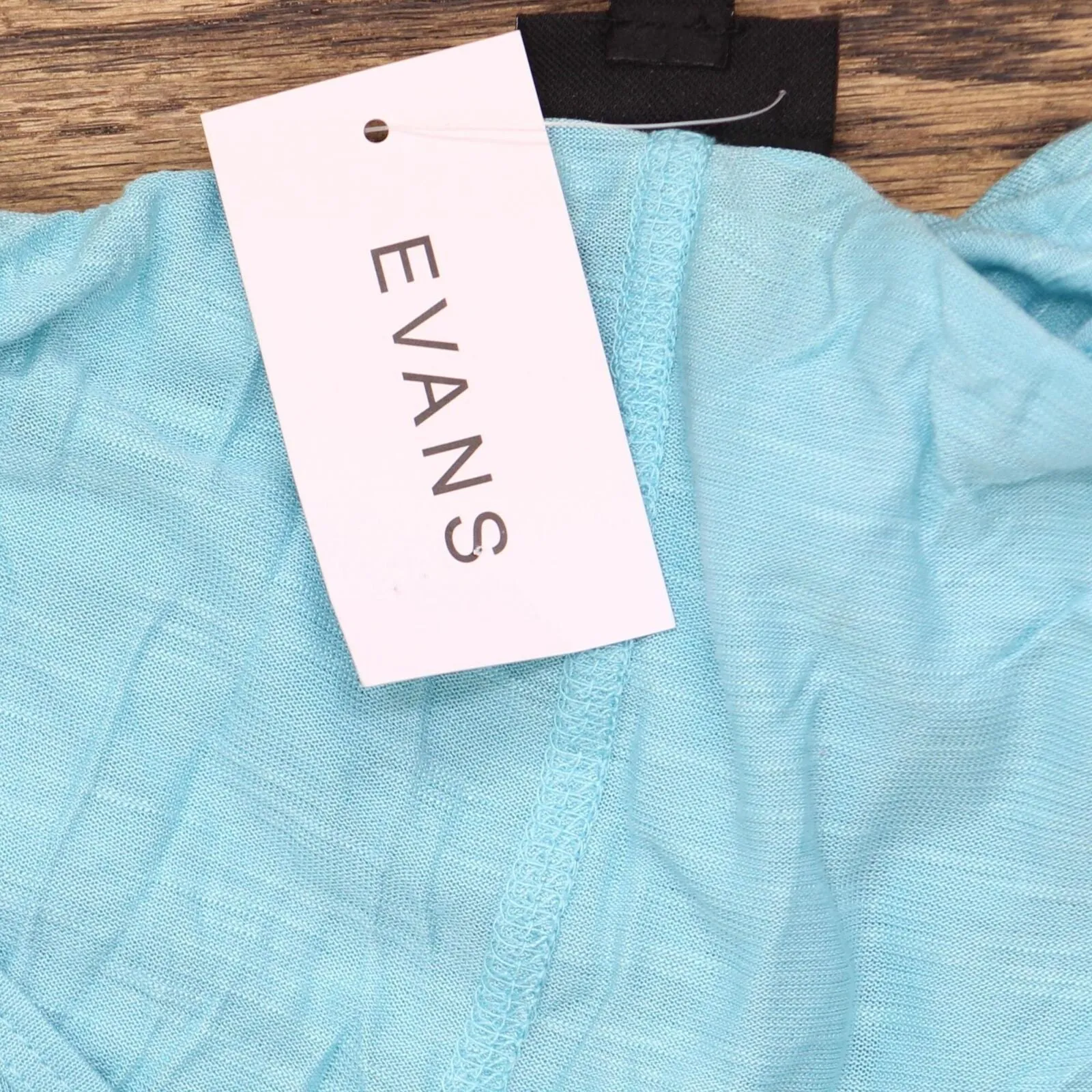 Evans Womens Lightweight Plus Size Slub T-shirt 214396