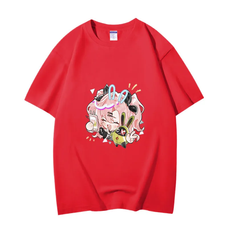 Fashion Anime Zenless Zone Zero Nicole Demara 230g GSM Hipster Style Oversized Cotton T-shirt