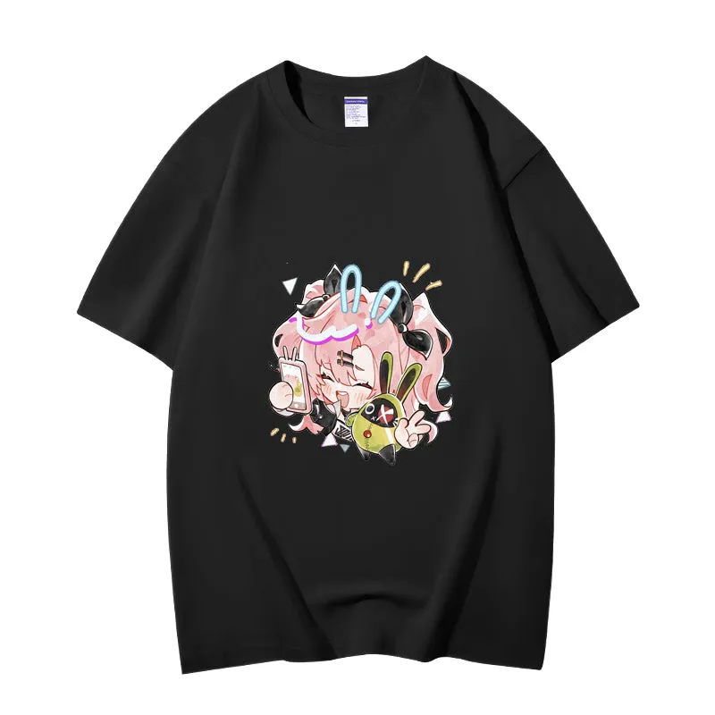 Fashion Anime Zenless Zone Zero Nicole Demara 230g GSM Hipster Style Oversized Cotton T-shirt