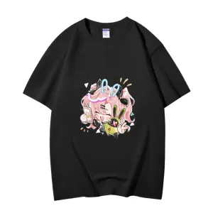 Fashion Anime Zenless Zone Zero Nicole Demara 230g GSM Hipster Style Oversized Cotton T-shirt